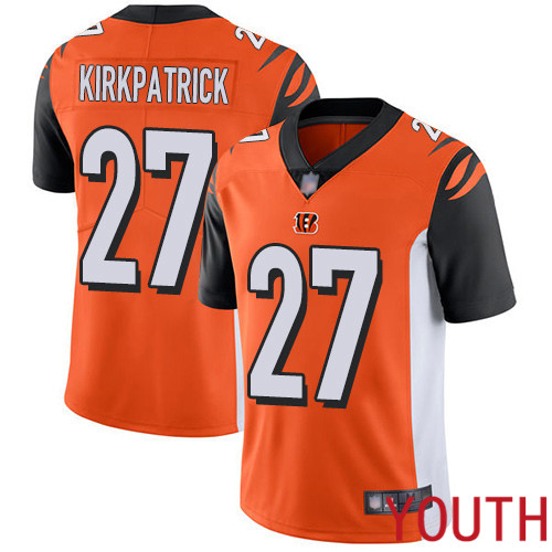 Cincinnati Bengals Limited Orange Youth Dre Kirkpatrick Alternate Jersey NFL Footballl #27 Vapor Untouchable->youth nfl jersey->Youth Jersey